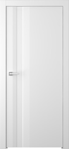 Межкомнатная дверь Слайд Эмаль белый - фото