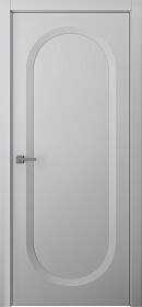 Межкомнатная дверь Аргентум 1C Эмаль пепельный - фото