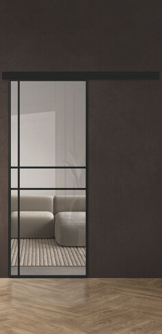 Межкомнатная дверь Спейс Ап 6 Black - фото