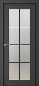 Межкомнатная дверь Avon 8 Lite Серый матовый ПП - фото