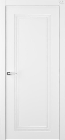 Межкомнатная дверь Либра 1 Эмаль белый Двойная - фото
