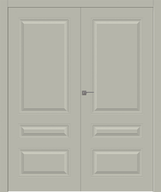 Межкомнатная дверь Роялти Эмаль шёлк Двойная - фото