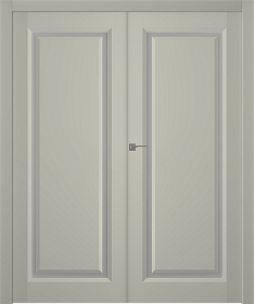 Межкомнатная дверь Платинум 1 Эмаль шёлк Двойная - фото
