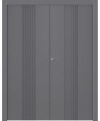 Дв.полотно Пвдгщ "Ивент 1" Эмаль Графит 2,2-0,6 Smartcore Распашная двойная