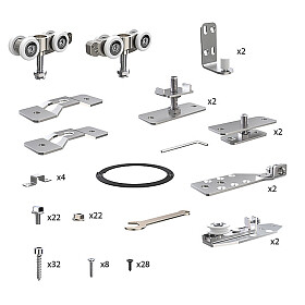 Комплект для профильных телескопических дверей SLD.Comfort-PRO.SET5.PROF telescope/80 фото