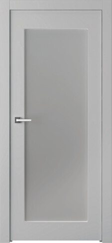 Межкомнатная дверь Кремона 1 Эмаль пепельный - фото