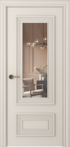 Межкомнатная дверь Палаццо 2 Эмаль жемчуг - фото Межкомнатная дверь Палаццо 2 Эмаль жемчуг - фото