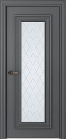Межкомнатная дверь Палаццо 1 Эмаль графит - фото Межкомнатная дверь Палаццо 1 Эмаль графит - фото