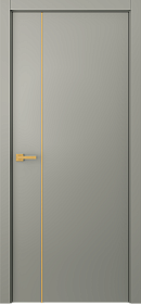Межкомнатная дверь Avesta 1V Молдинг Золото Эмаль шёлк - фото