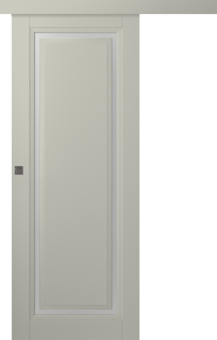 Межкомнатная дверь Аурум 1 Эмаль шёлк Купе - фото