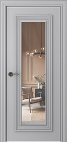 Межкомнатная дверь Палаццо 1 Эмаль пепельный - фото