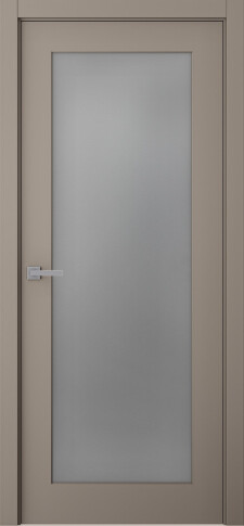 Межкомнатная дверь Стелла 1 Эмаль мокко - фото
