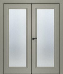 Дв.полотно Пвдощ "Левел 1" Эмаль Шёлк 2,0-0,7 Мателюкс Белый Каленый Распашная двойная