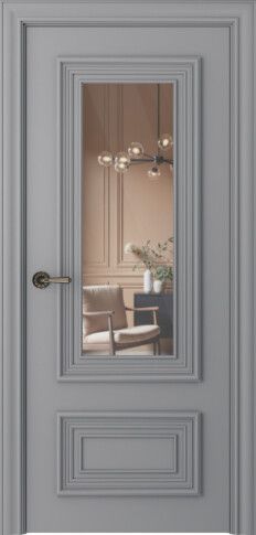 Межкомнатная дверь Палаццо 2 Эмаль светло-серый - фото