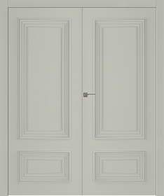 Межкомнатная дверь Палаццо 2 Эмаль шёлк Двойная - фото