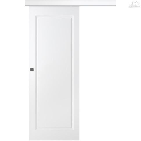 Межкомнатная дверь Кремона 1 Эмаль жемчуг Купе - фото