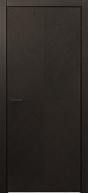Межкомнатная дверь Лайнвуд 5 Тёмное дерево - фото