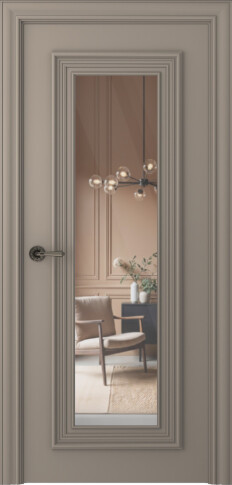 Межкомнатная дверь Палаццо 1 Эмаль мокко - фото Межкомнатная дверь Палаццо 1 Эмаль мокко - фото