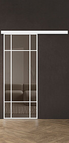 Межкомнатная дверь Спейс Ап 7 White - фото