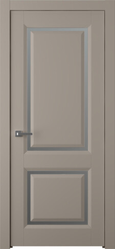 Межкомнатная дверь Платинум 2 Эмаль мокко - фото