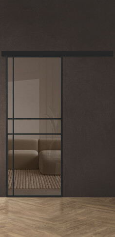 Межкомнатная дверь Спейс Ап 6 Black - фото