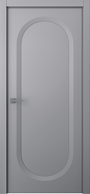Межкомнатная дверь Аргентум 1C Эмаль светло-серый - фото
