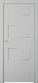 Межкомнатная дверь Split Эмаль пепельный - фото