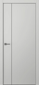 Межкомнатная дверь Avesta 1V Молдинг Хром Эмаль пепельный - фото Межкомнатная дверь Avesta 1V Молдинг Хром Эмаль пепельный - фото