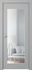 Межкомнатная дверь Белла 1 Эмаль пепельный - фото