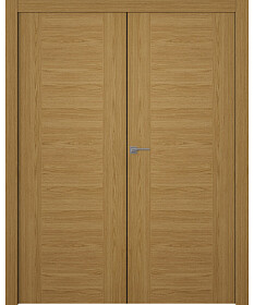Межкомнатная дверь Лайнвуд Люкс Дуб натуральный Двойная - фото