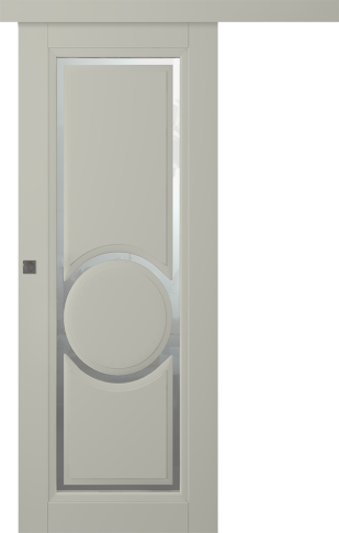 Межкомнатная дверь Аурум 3R Эмаль шёлк Купе - фото