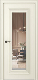 Межкомнатная дверь Палаццо 1 Эмаль шампань - фото