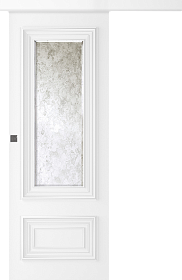 Межкомнатная дверь Палаццо 2 Эмаль белый Купе - фото