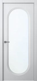 Межкомнатная дверь Аргентум 1B Эмаль белый - фото
