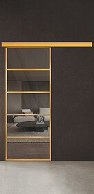 Межкомнатная дверь Спейс Ап 4 Gold - фото