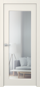 Межкомнатная дверь Белла 1 Эмаль жемчуг - фото