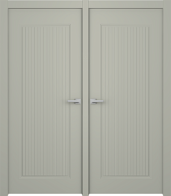 Межкомнатная дверь Белла 1 Эмаль шёлк Двойная - фото