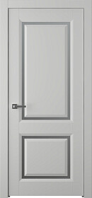 Межкомнатная дверь Платинум 2 Эмаль пепельный - фото