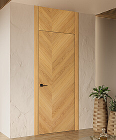 Фрамуга Накладная Глухая 6 Мм "Лайнвуд 3" Дуб Нат 1,0X1,66