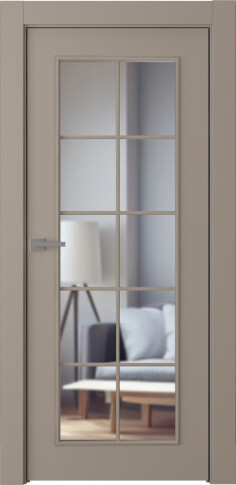 Межкомнатная дверь Ламира 1 Эмаль мокко - фото