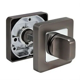 MH-WC-S55 GR/PC, завертка сантехническая, цвет - графит/хром фото