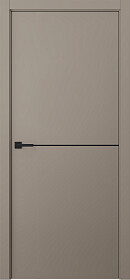 Межкомнатная дверь Avesta 1H Молдинг Чёрный Эмаль мокко - фото Межкомнатная дверь Avesta 1H Молдинг Чёрный Эмаль мокко - фото