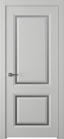 Межкомнатная дверь Платинум 2 Эмаль пепельный - фото