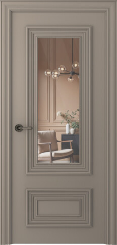 Межкомнатная дверь Палаццо 2 Эмаль мокко - фото Межкомнатная дверь Палаццо 2 Эмаль мокко - фото