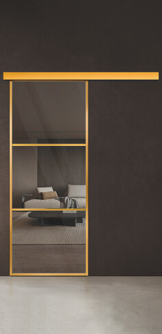 Межкомнатная дверь Спейс Ап 2 Gold - фото