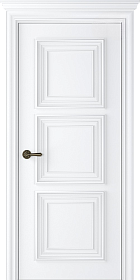 Межкомнатная дверь Палаццо 3 Эмаль белый - фото