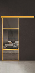 Межкомнатная дверь Спейс Ап 3 Gold - фото