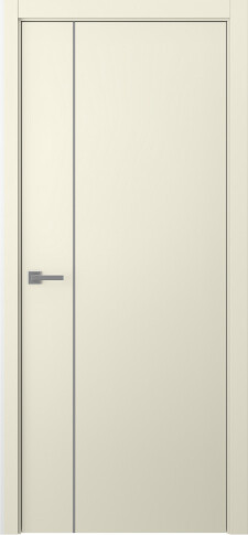 Межкомнатная дверь Avesta 1V Молдинг Хром Эмаль шампань - фото
