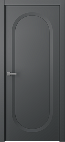 Межкомнатная дверь Аргентум 1C Эмаль графит - фото Межкомнатная дверь Аргентум 1C Эмаль графит - фото