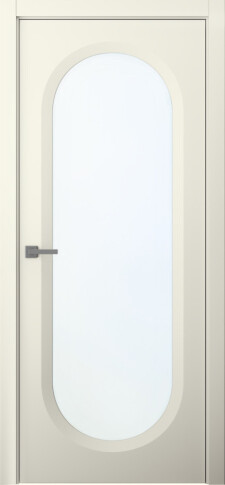 Межкомнатная дверь Аргентум 1B Эмаль шампань - фото
